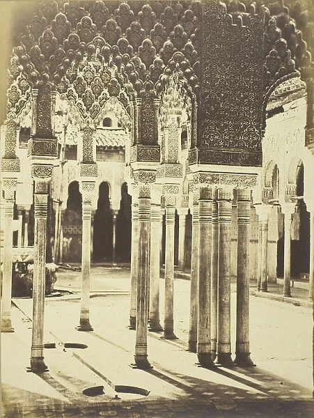 Entrance Court of the Lions, Alhambra, c. 1960. Creator: Charles Clifford