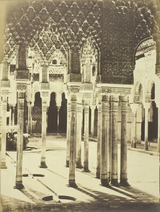 Framed Print : Entrance Court of the Lions, Alhambra, c. 1960. Creator: Charles Clifford Framed Print : Entrance Court of the Lions, Alhambra, c. 1960. Creator: Charles Clifford