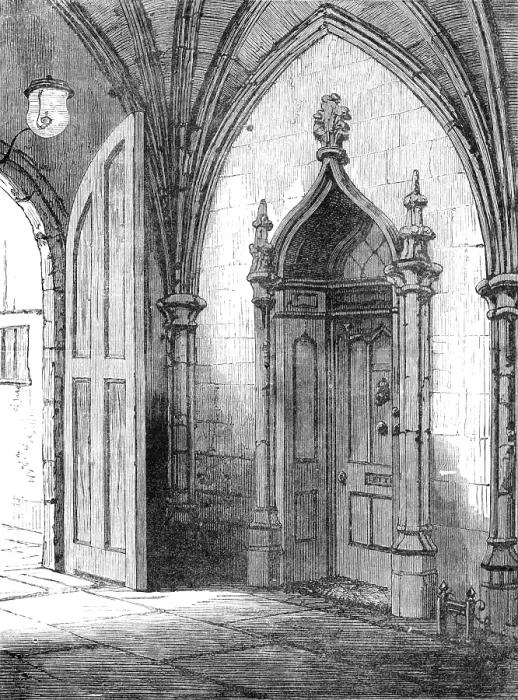 Framed Print : Entrance to Dean Stanley's residence, the Deanery, Westminster, 1881. Creator: Unknown. Entrance to Dean Stanley's residence, the Deanery, Westminster, 1881. Creator: Unknown Framed Print : Entrance to Dean Stanley's residence, the Deanery, Westminster, 1881. Creator: Unknown. Entrance to Dean Stanley's residence, the Deanery, Westminster, 1881. Creator: Unknown