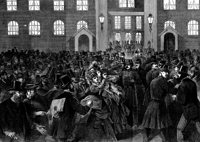 Framed Print : The entrance to the French National Assembly on November 5, 1873. Creator: Unknown Framed Print : The entrance to the French National Assembly on November 5, 1873. Creator: Unknown