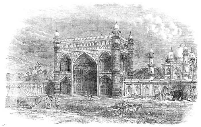 Framed Print : Entrance Gateway to the Taje Mahal, near Agra, 1857. Creator: Unknown Framed Print : Entrance Gateway to the Taje Mahal, near Agra, 1857. Creator: Unknown