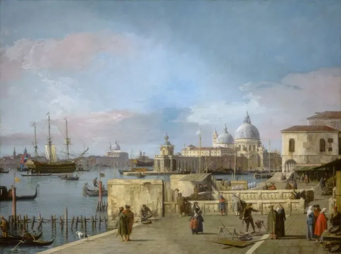 Framed Print : Entrance to the Grand Canal from the Molo, Venice, 1742 / 1744. Creator: Canaletto Framed Print : Entrance to the Grand Canal from the Molo, Venice, 1742 / 1744. Creator: Canaletto