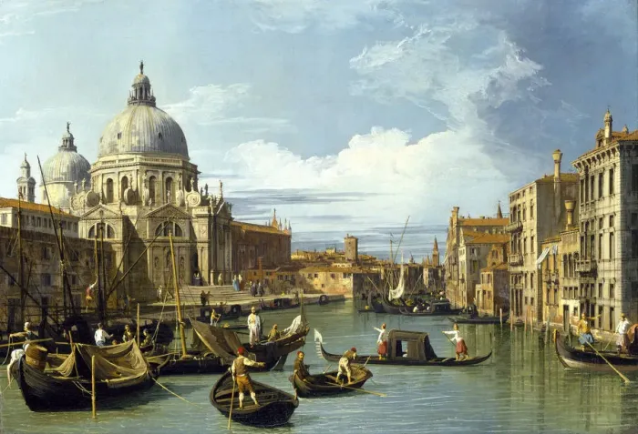 Framed Print : The Entrance to the Grand Canal, Venice, ca 1730. Artist: Canaletto (1697-1768) Framed Print : The Entrance to the Grand Canal, Venice, ca 1730. Artist: Canaletto (1697-1768)