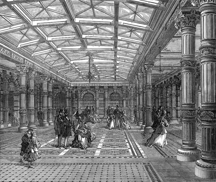 Framed Print : Entrance Hall to the Brighton Aquarium, 1872. Creator: Unknown Framed Print : Entrance Hall to the Brighton Aquarium, 1872. Creator: Unknown