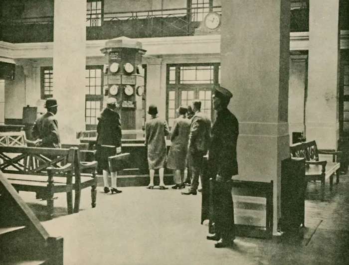 Framed Print : Entrance Hall, London Air Station, 1927 Framed Print : Entrance Hall, London Air Station, 1927