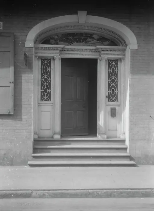 Framed Print : Entrance of the Hermann-Grima House, 820 St. Louis Street, New Orleans, between 1920 and 1926. Creator: Arnold Genthe Framed Print : Entrance of the Hermann-Grima House, 820 St. Louis Street, New Orleans, between 1920 and 1926. Creator: Arnold Genthe
