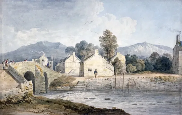 Framed Print : Entrance into Keswick, Cumberland, 19th century Framed Print : Entrance into Keswick, Cumberland, 19th century