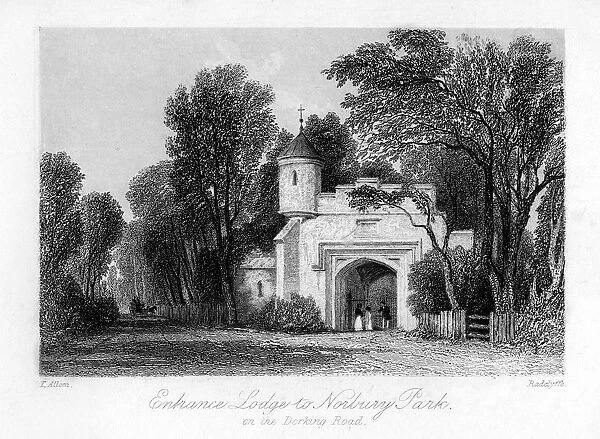 Entrance Lodge to Norbury Park on the Dorking Road, Surrey, 19th century. Artist: B Radclyffe