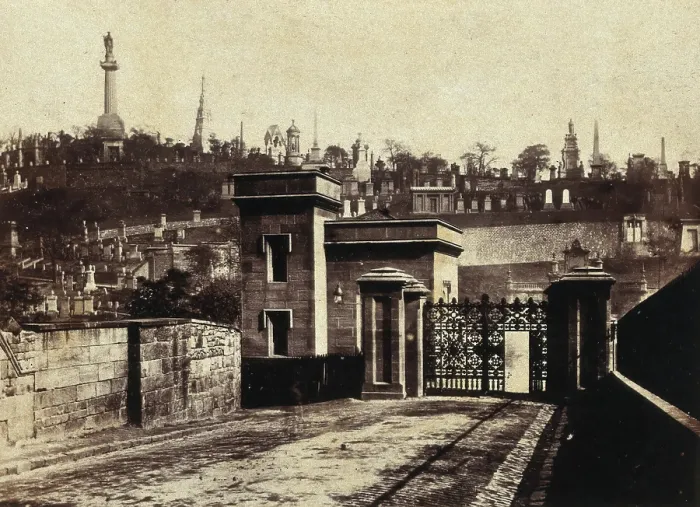 Framed Print : Entrance of Necropolis, Glasgow, c1880s. Creator: Unknown Framed Print : Entrance of Necropolis, Glasgow, c1880s. Creator: Unknown