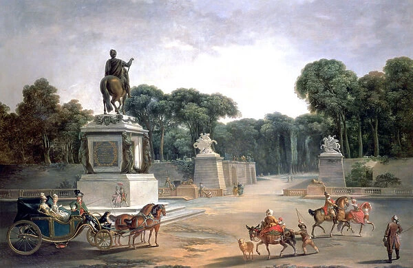 Entrance to the Palace of Louis XV, 1775. Artist: Jean Baptiste Le Prince