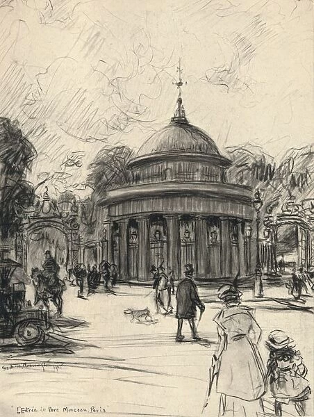 Entrance to the Parc Monceau, 1915. Artist: Frank Milton Armington