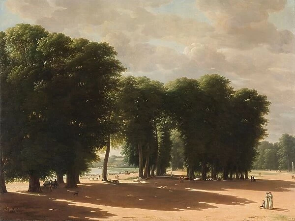 The Entrance to the Park of Saint-Cloud, Paris, 1809. Creator: Pieter Rudolph Kleijn