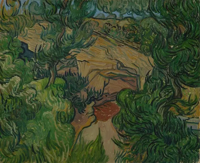 Framed Print : Entrance to a Quarry, 1889. Creator: Gogh, Vincent, van (1853-1890) Framed Print : Entrance to a Quarry, 1889. Creator: Gogh, Vincent, van (1853-1890)
