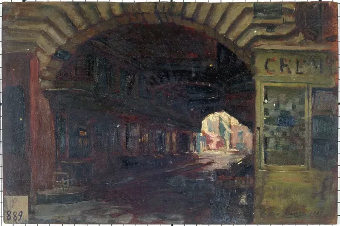 Framed Print : Entrance to Saint-Honore cloisters, rue des Bons-Enfants, 1906. Creator: Victor Marec Framed Print : Entrance to Saint-Honore cloisters, rue des Bons-Enfants, 1906. Creator: Victor Marec