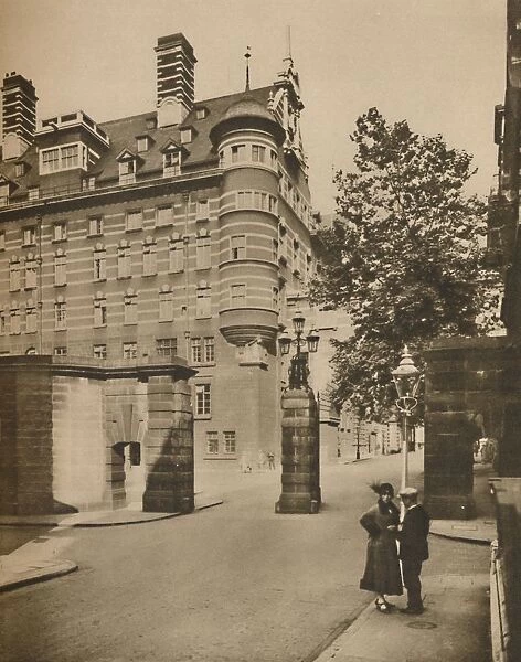 Entrance to Scotland Yard from Derby Street, c1935. Creator: Joel