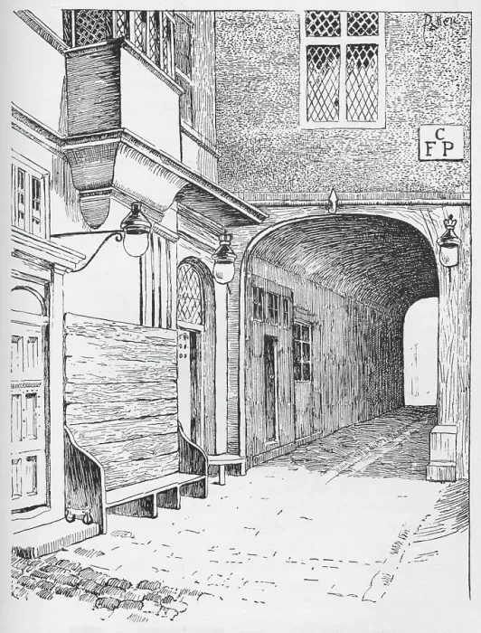 Framed Print : The Entrance to Speakers Ward as it appeared before the fire, c1897. Artist: William Patten Framed Print : The Entrance to Speakers Ward as it appeared before the fire, c1897. Artist: William Patten