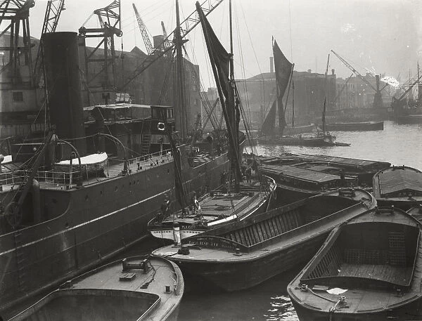 Entrance to St Katharines Dock, London, c1925