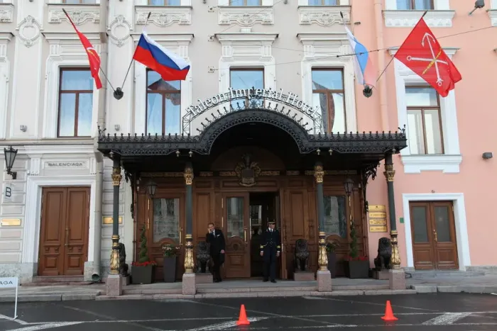 Framed Print : Entrance of the Taleon Imperial Hotel, St Petersburg, Russia, 2011. Artist: Sheldon Marshall Framed Print : Entrance of the Taleon Imperial Hotel, St Petersburg, Russia, 2011. Artist: Sheldon Marshall