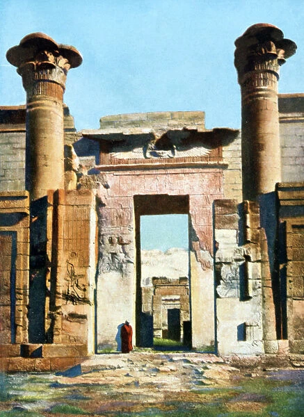 Entrance to the Temple of Medinet Habu, Egypt, 20th Century