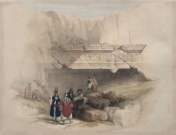 Entrance to the Tombs of the Kings, Jerusalem, 1839. Creator: David Roberts (British, 1796-1864)