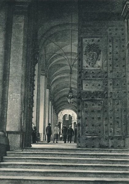 Entrance of the Vatican from St Peters Square, Rome, Italy, 1927. Artist: Eugen Poppel