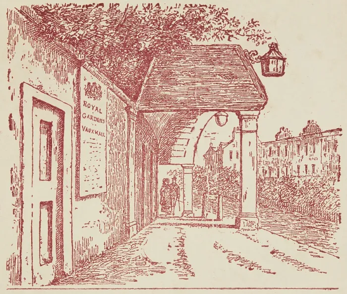 Framed Print : Entrance to Vauxhall Gardens, 1888. Creator: Unknown Framed Print : Entrance to Vauxhall Gardens, 1888. Creator: Unknown