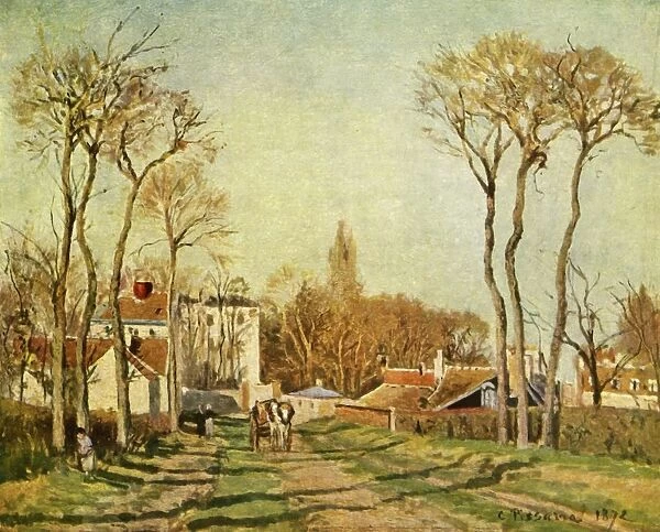 The Entrance to a Village, 1872, (1939). Creator: Camille Pissarro