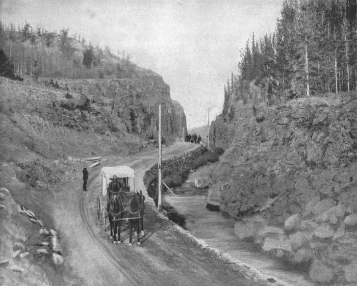 Framed Print : Entrance to Yellowstone Park, USA, c1900. Creator: Unknown Framed Print : Entrance to Yellowstone Park, USA, c1900. Creator: Unknown