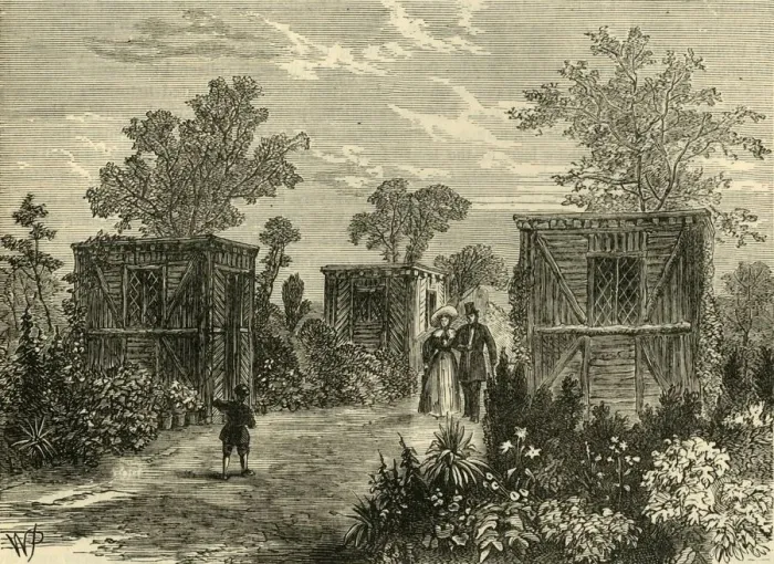 Framed Print : Entrance to the Zoological Gardens in 1840, (c1876). Creator: Unknown Framed Print : Entrance to the Zoological Gardens in 1840, (c1876). Creator: Unknown