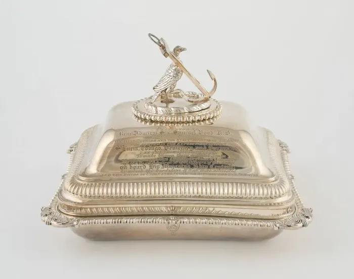 Framed Print : Entree Dish with Cover from the Hood Service, London, 1806 / 07. Creator: Paul Storr Framed Print : Entree Dish with Cover from the Hood Service, London, 1806 / 07. Creator: Paul Storr