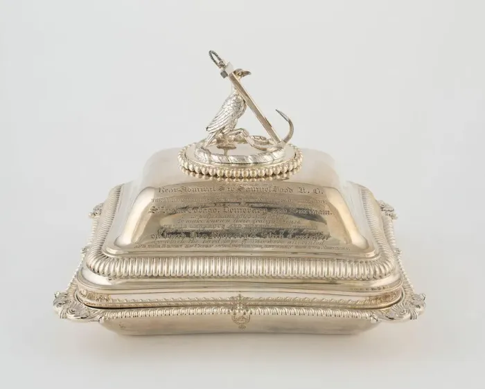 Framed Print : Entree Dish with Cover from the Hood Service, London, 1806 / 07. Creator: Paul Storr Framed Print : Entree Dish with Cover from the Hood Service, London, 1806 / 07. Creator: Paul Storr