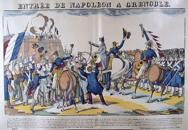 Entree of Napoleon to Grenoble, March 1815, 19th century