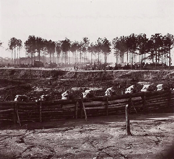 Entrenchments on left of Bermuda Hundred Lines, 1861-65. Creator: Andrew Joseph Russell