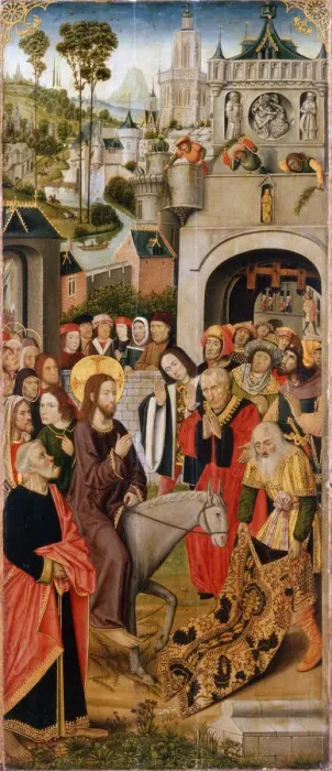 Framed Print : The Entry of Christ into Jerusalem, second half of the 15th century Framed Print : The Entry of Christ into Jerusalem, second half of the 15th century