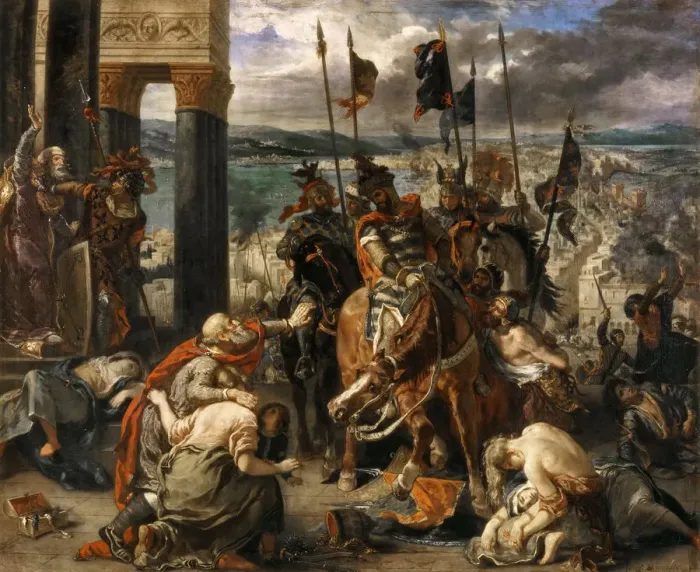 Framed Print : The Entry of the Crusaders in Constantinople. Artist: Delacroix, Eugene (1798-1863) Framed Print : The Entry of the Crusaders in Constantinople. Artist: Delacroix, Eugene (1798-1863)