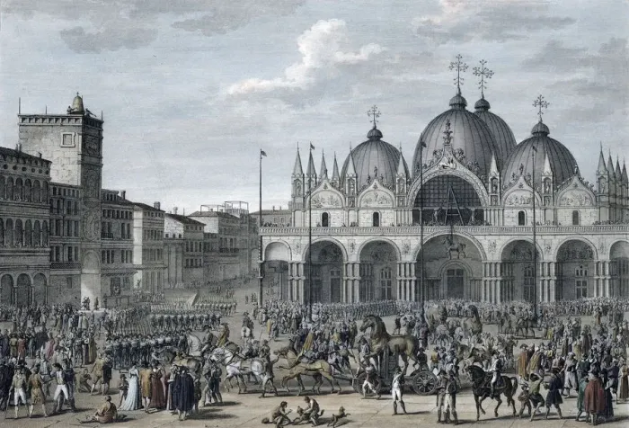 Framed Print : The entry of the French into Venice, Floreal, Year 5 (May 1797) Framed Print : The entry of the French into Venice, Floreal, Year 5 (May 1797)
