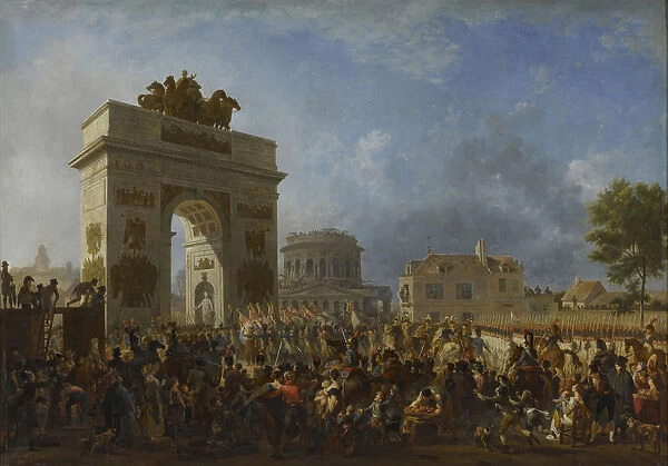 Entry of the Imperial Guard into Paris at the Barriere de Pantin, 25 November 1807, ca 1808