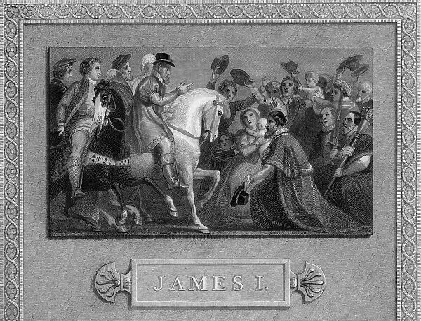 The entry of James I into London, c1603, (19th century)
