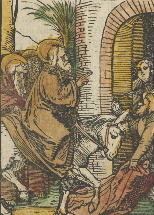 Framed Print : The Entry into Jerusalem, from Das Plenarium, 1517. Creator Framed Print : The Entry into Jerusalem, from Das Plenarium, 1517. Creator