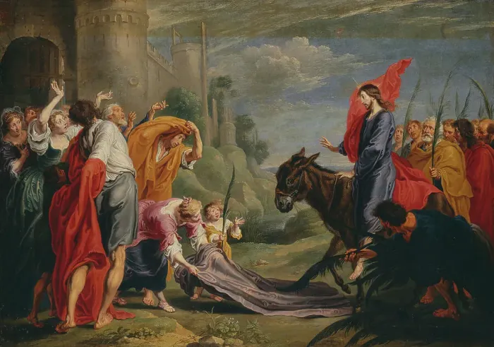 Framed Print : The Entry into Jerusalem, mid-late 17th century. Creator: Willem van Herp