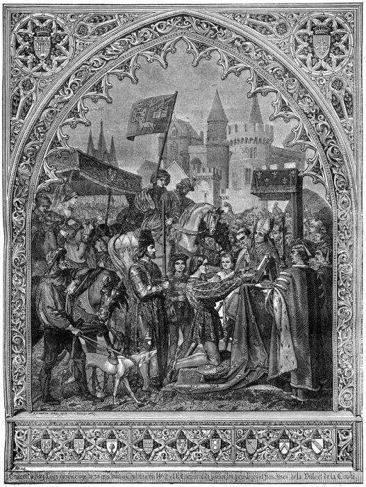 Framed Print : Entry of Louis XI of France into Troyes, 1462 (1882-1884)