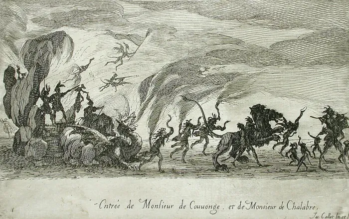 Framed Print : Entry of M. de Couvonge and M. de Chalabre, 1627. Creator: Jacques Callot Framed Print : Entry of M. de Couvonge and M. de Chalabre, 1627. Creator: Jacques Callot