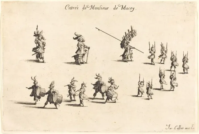 Framed Print : Entry of M. de Macey, 1627. Creator: Jacques Callot Framed Print : Entry of M. de Macey, 1627. Creator: Jacques Callot