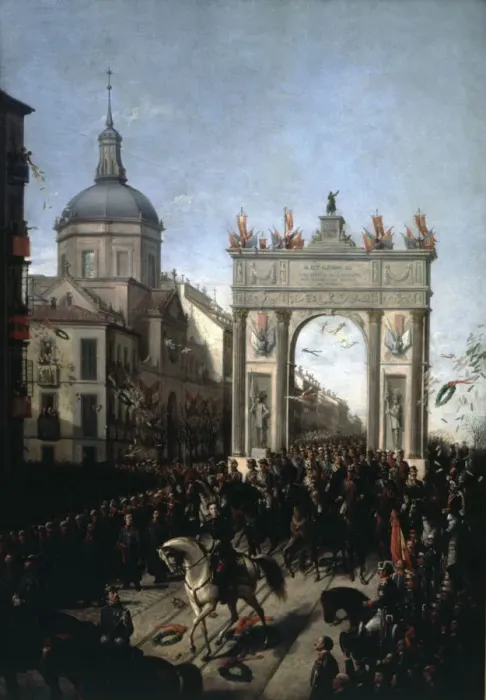 Framed Print : Entry in madrid Alfonso XII, King of Spain (1857-1885) Framed Print : Entry in madrid Alfonso XII, King of Spain (1857-1885)