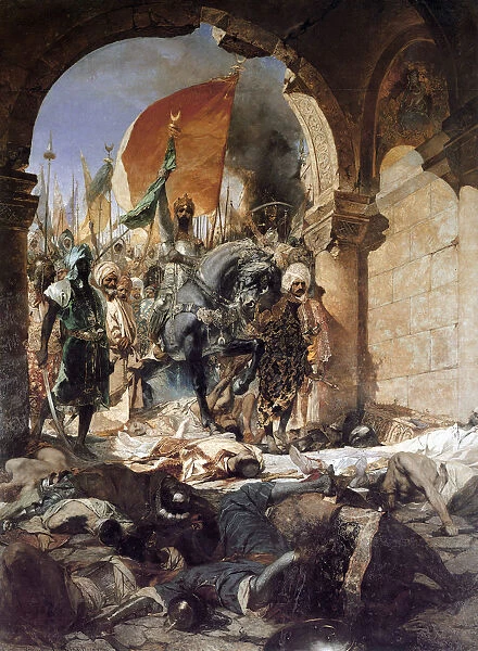 The Entry of Mehmet II into Constantinople, 1876. Artist: Jean Joseph Benjamin Constant