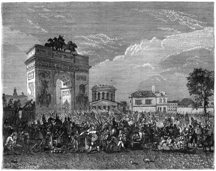 Framed Print : Entry of the National Guard into Paris, after the Prussian campaign, 1807 (1882-1884) Framed Print : Entry of the National Guard into Paris, after the Prussian campaign, 1807 (1882-1884)