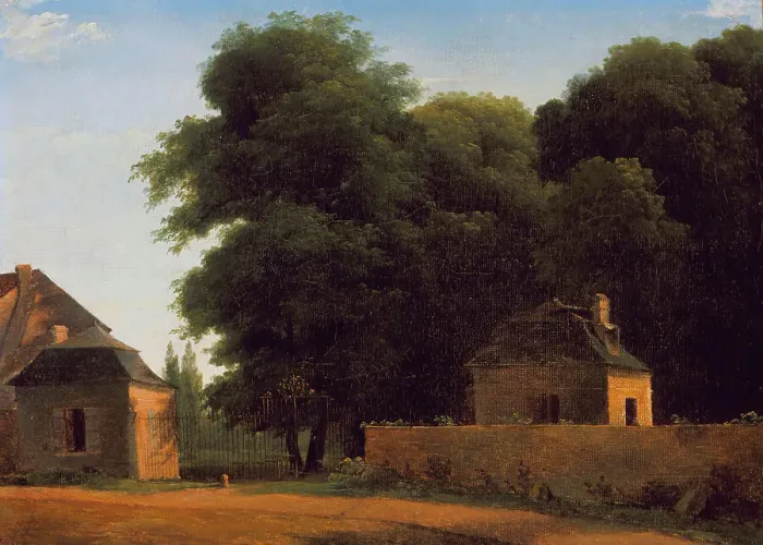 Framed Print : Entry to the Park at St. Cloud, 1810. Creator: Jean-Victor Bertin Framed Print : Entry to the Park at St. Cloud, 1810. Creator: Jean-Victor Bertin