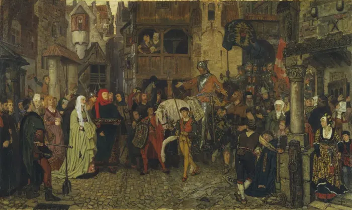 Framed Print : The Entry of Sten Sture the Elder into Stockholm, 1864 Framed Print : The Entry of Sten Sture the Elder into Stockholm, 1864