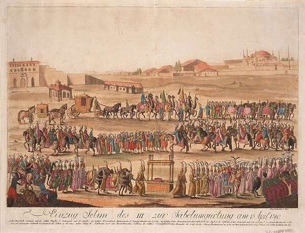 The Entry of the Sultan Selim III to the Girding the Sabre on 13 April 1789, 1789