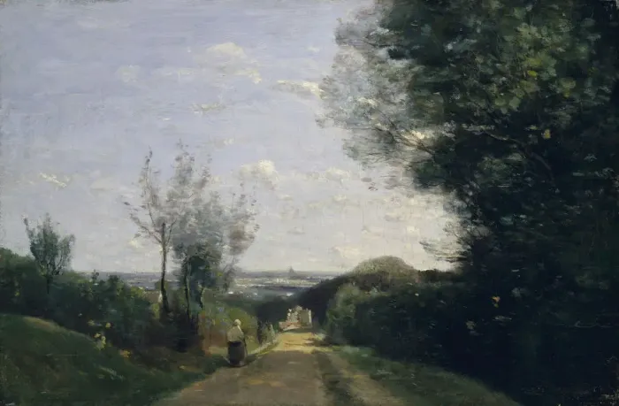 Framed Print : The Environs of Paris, 1860s. Creator: Jean-Baptiste-Camille Corot Framed Print : The Environs of Paris, 1860s. Creator: Jean-Baptiste-Camille Corot
